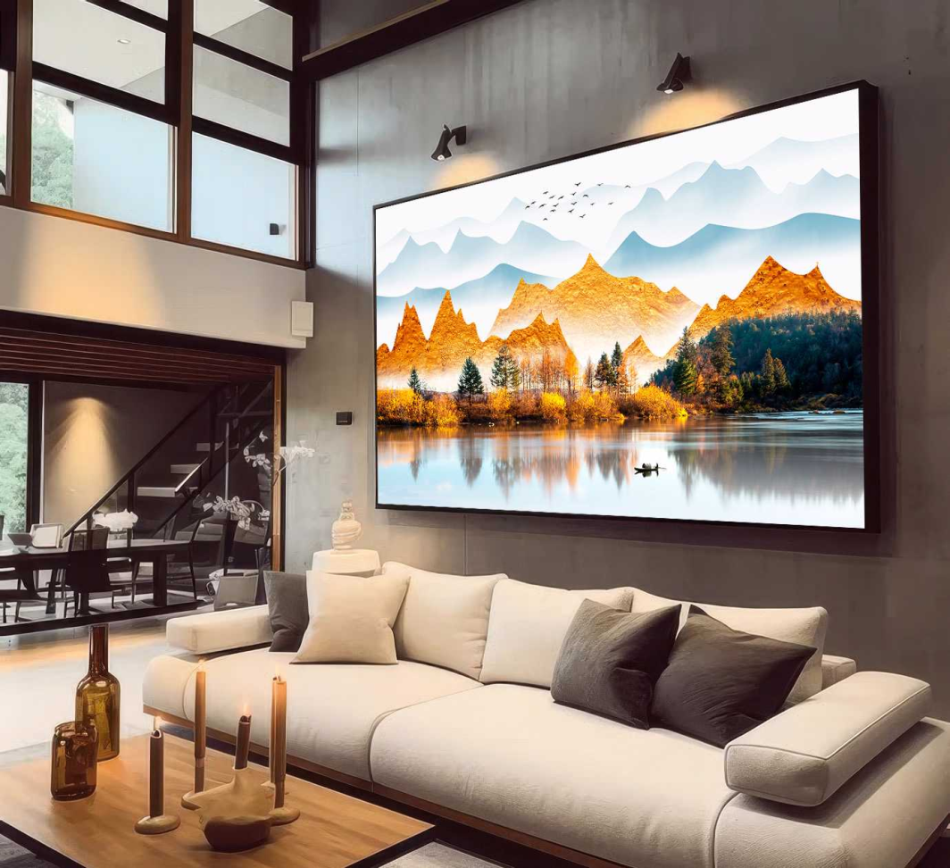 QUADRO ABSTRATO A BELA  PAISAGEM - #5