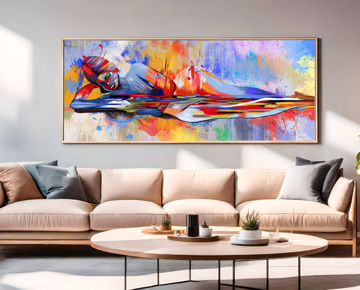 QUADRO BELA ARTE PINTURA ABSTRATA - #4