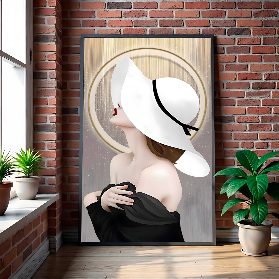 QUADRO MULHER ELEGANTE DECOR - #4