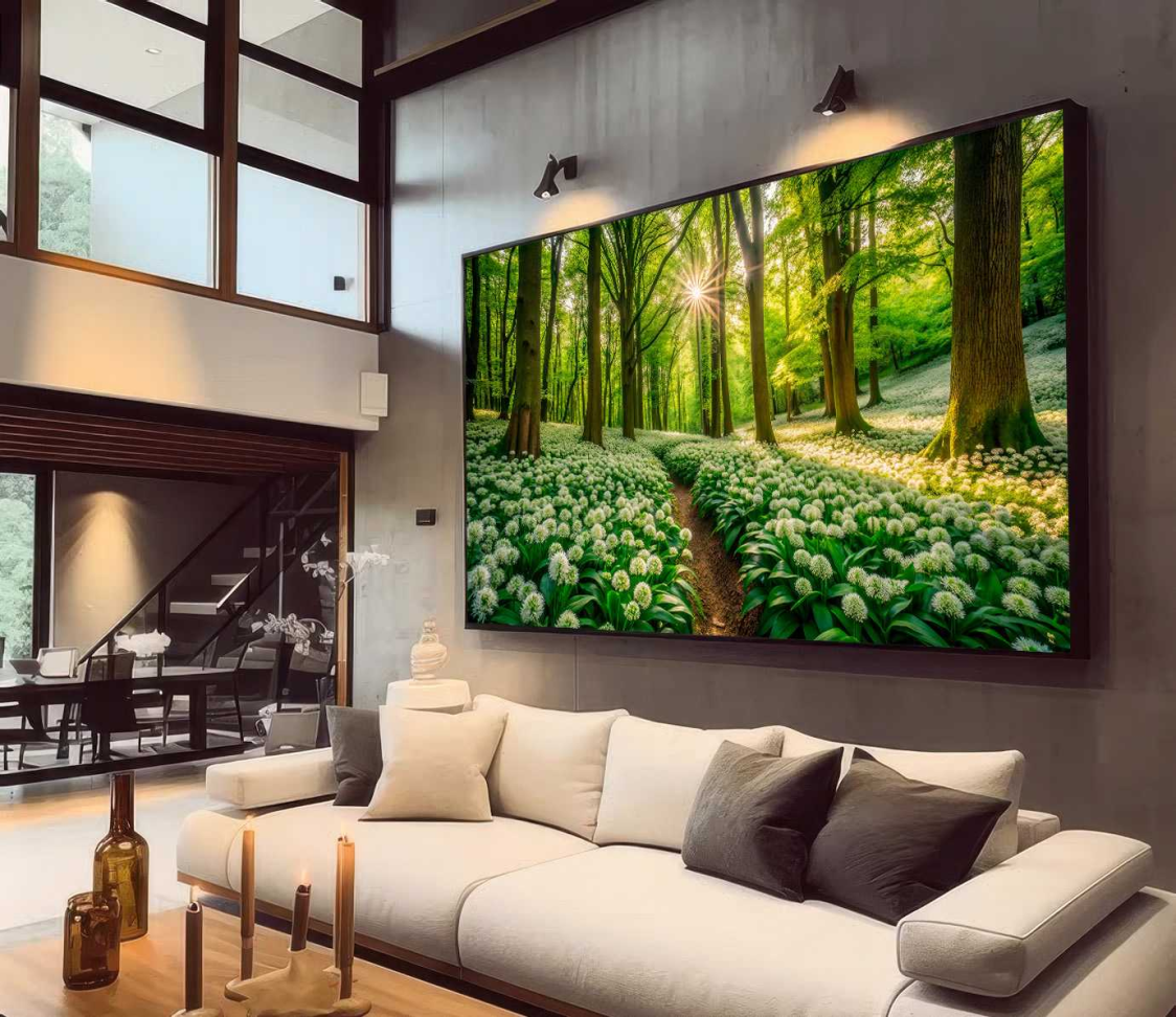 QUADRO PAISAGEM EM LINDA FLORESTA - #5