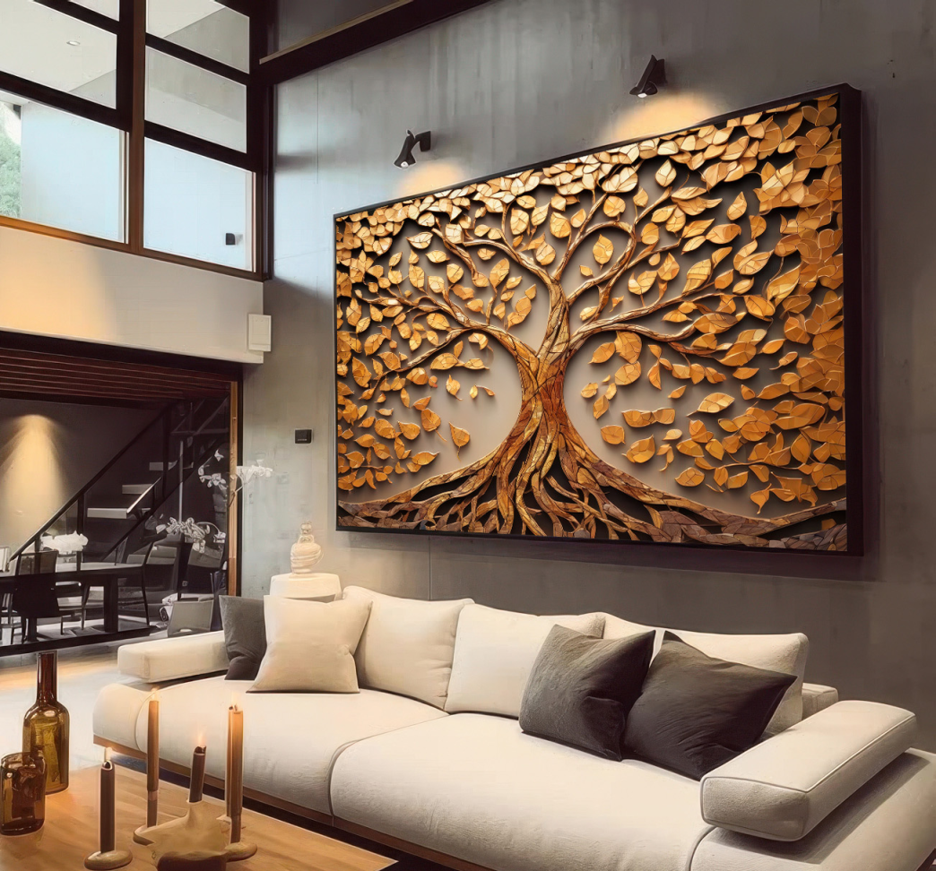 QUADRO ÁRVORE DA VIDA ABSTRATA - #3