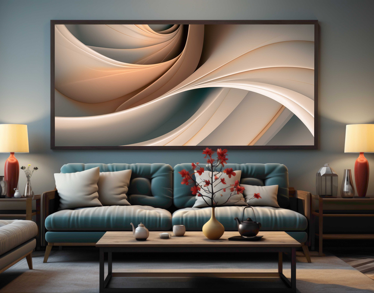 QUADRO BELA ILUSTRAÇÃO ARTE DE DECORAÇÃO - #5