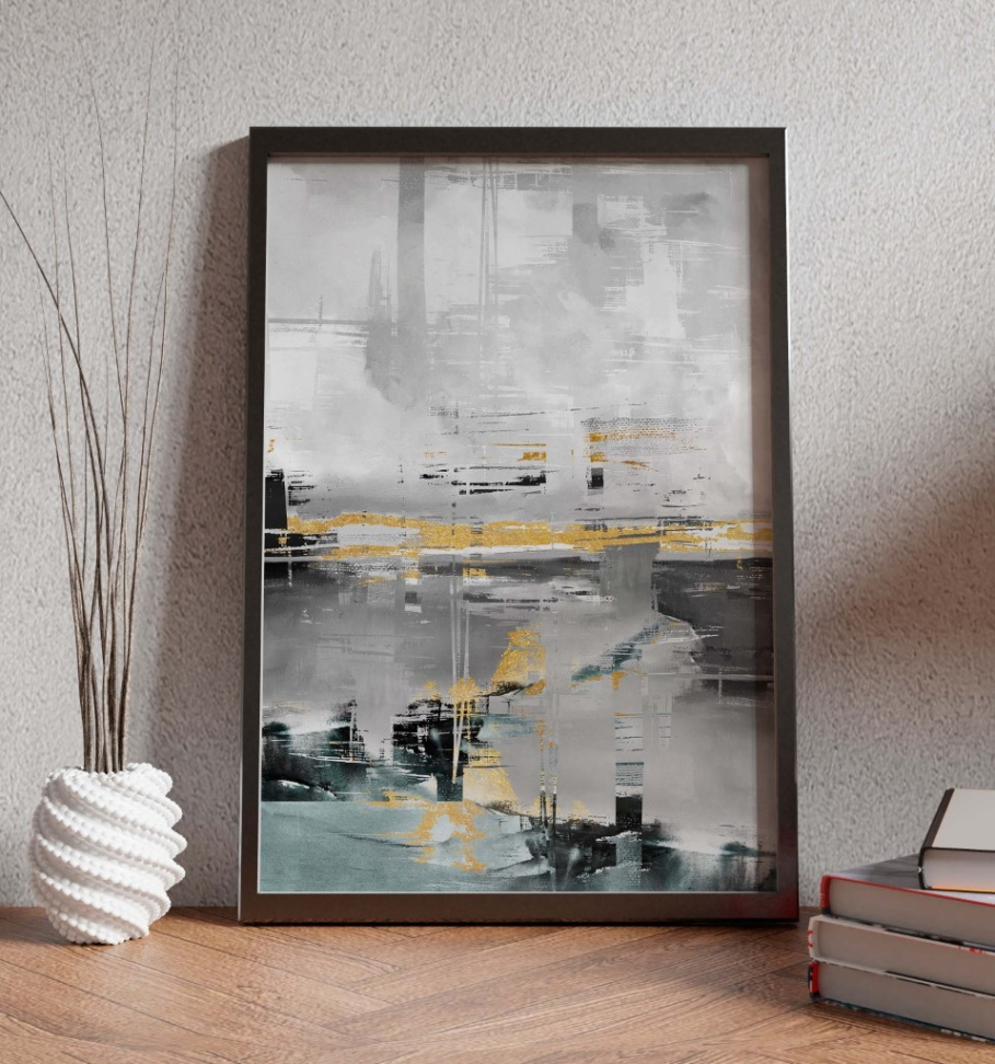 QUADRO ABSTRATO VERTICAL PERFEITO - #1