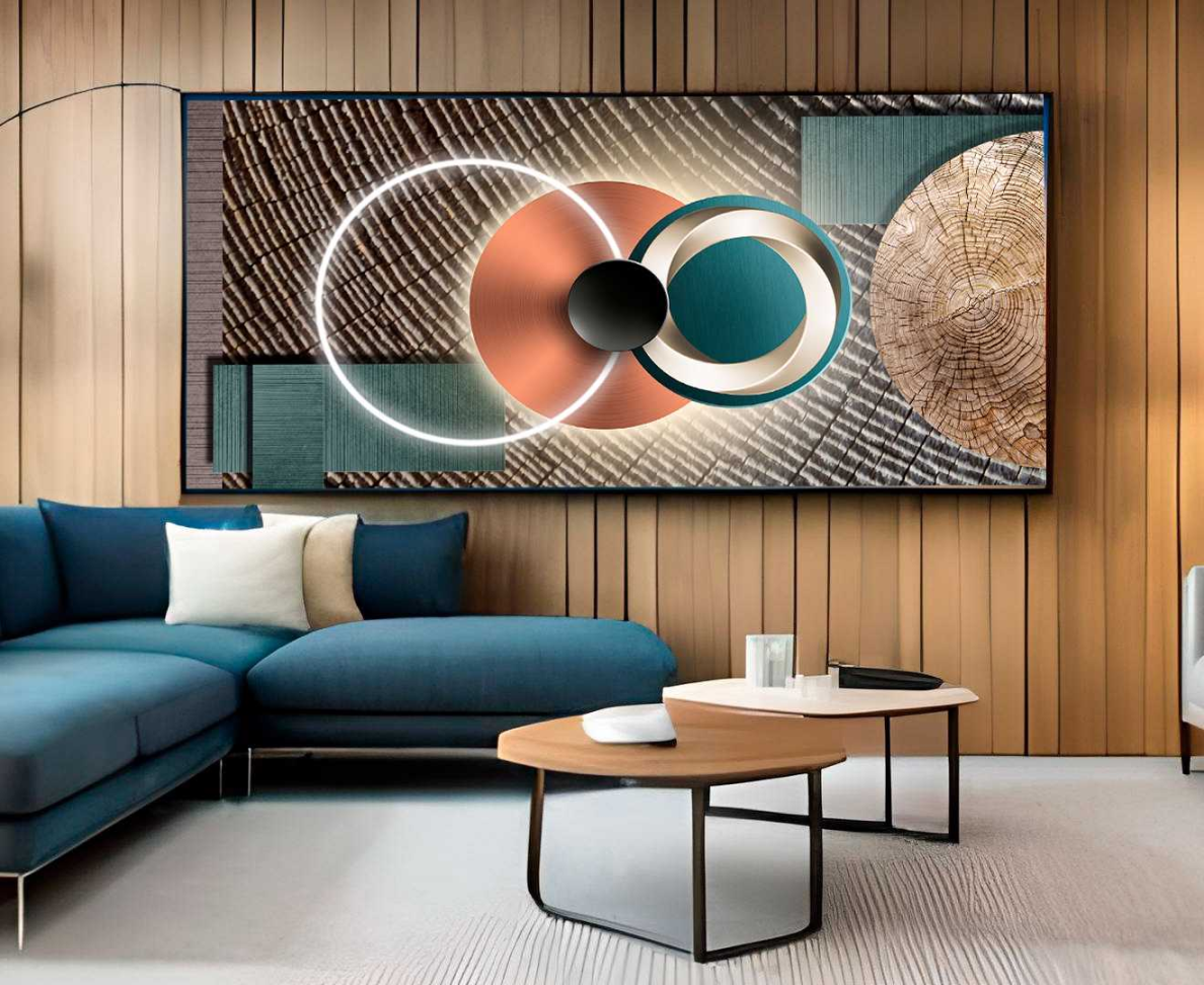 QUADRO UMA BELA ARTE GEOMETRICA MODERNA - #5