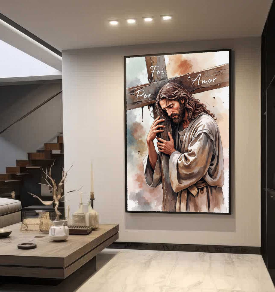 QUADRO JESUS FOI POR AMOR - #3
