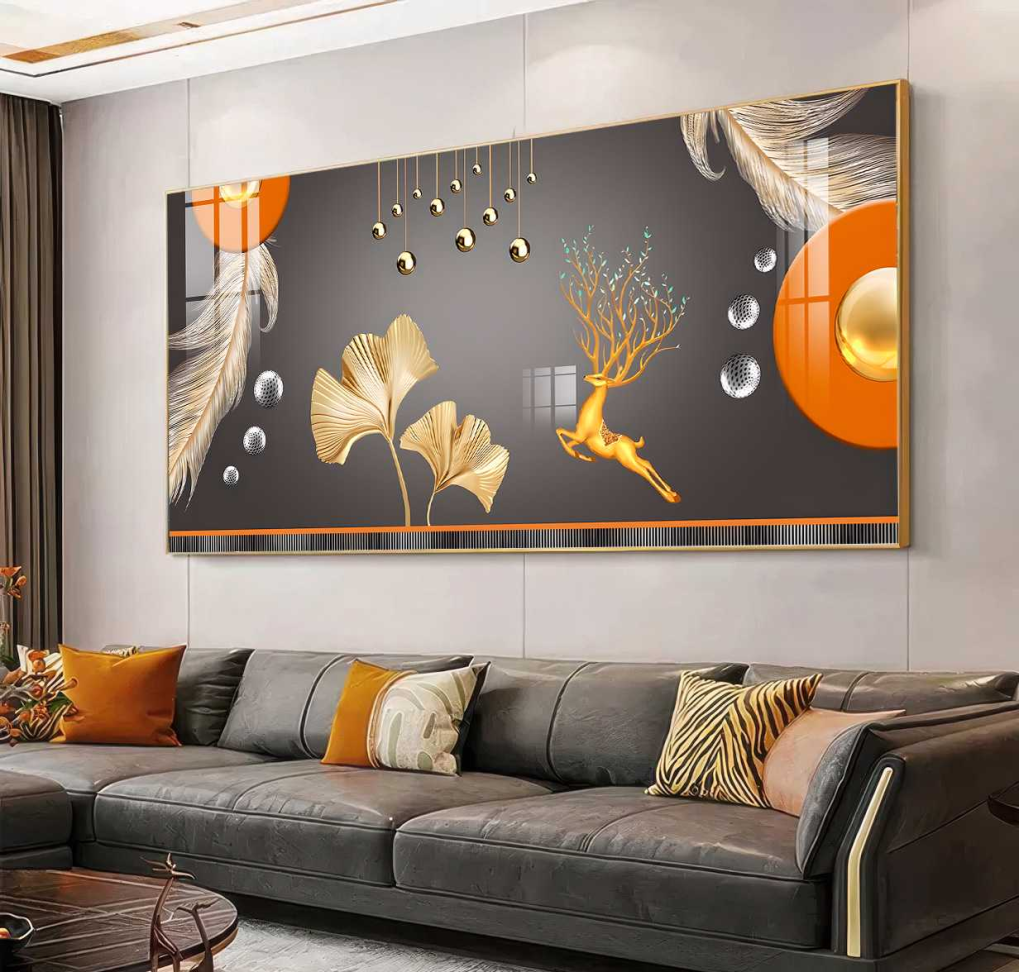 QUADRO EM MODERNA ARTE EM ILUSTRAÇÃO DECOR - #4