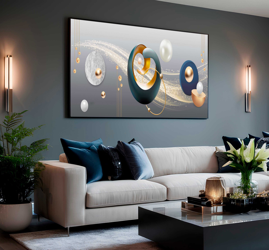 QUADRO ILUSTRAÇÃO ARTE DE LUXO 3D DECOR - #4