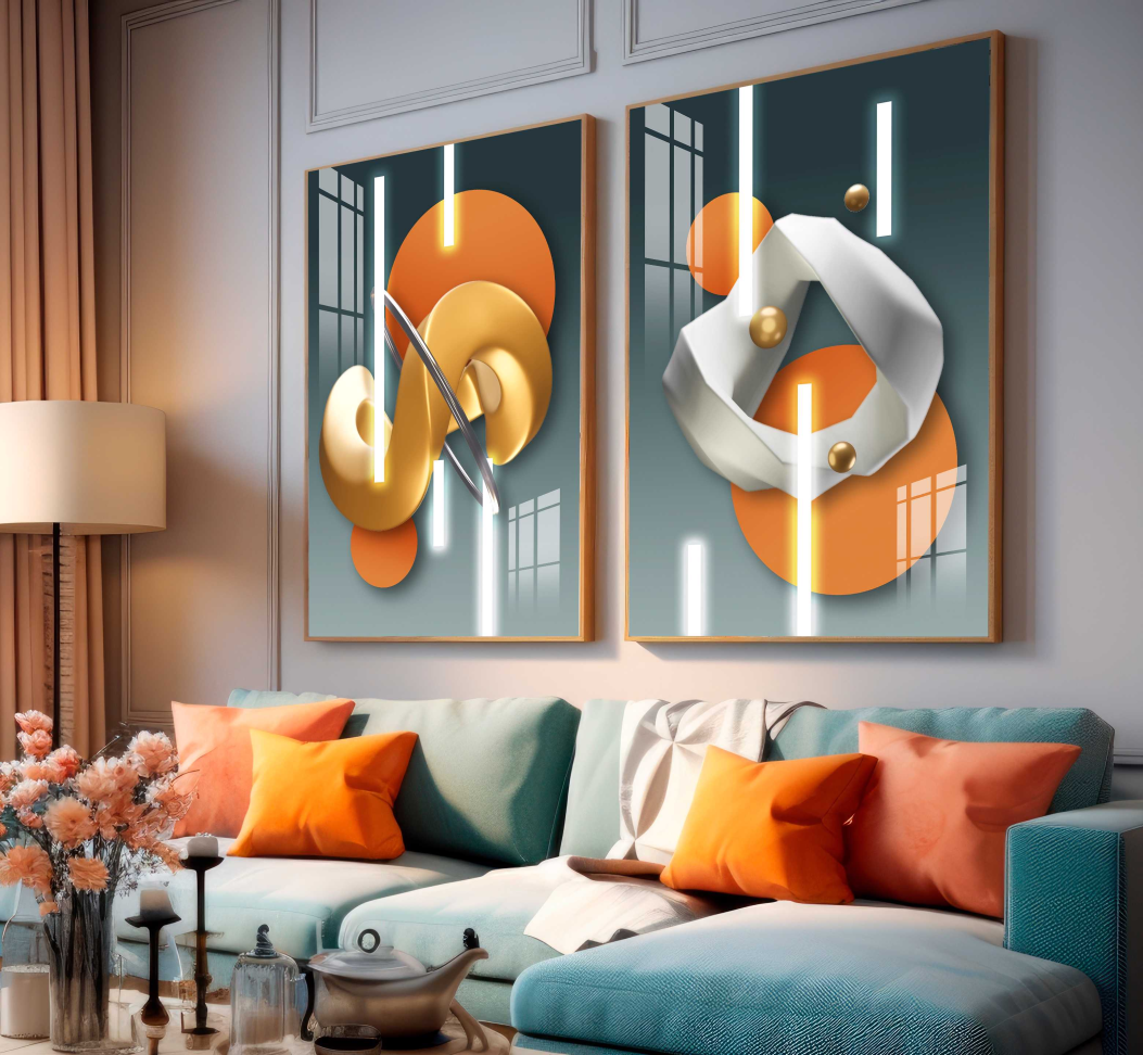 KIT DE DECORAÇÃO 3D GEOMETRICOS MODERNOS - #2