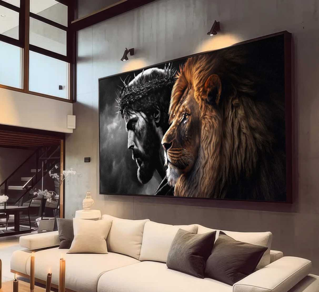 QUADRO OS REIS JESUS E O LEÃO - #2