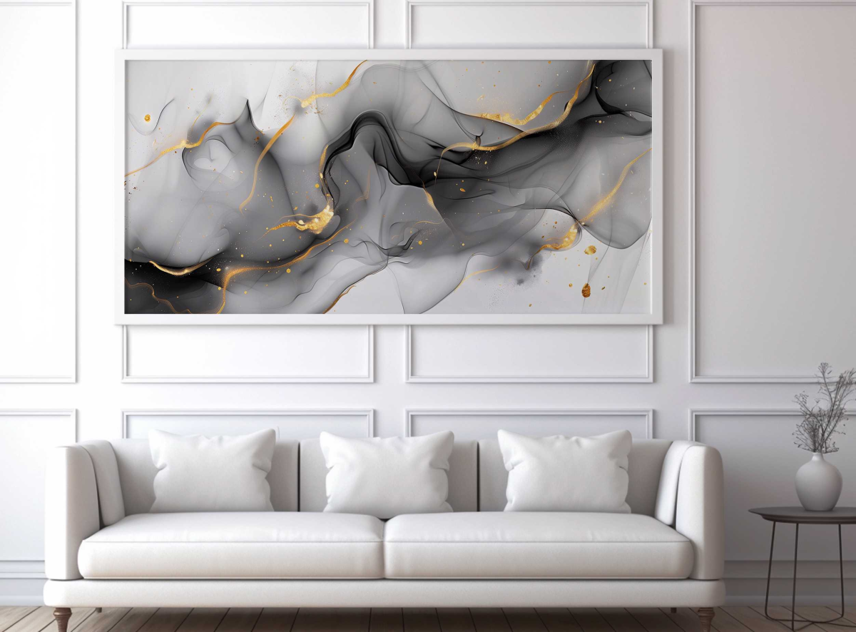 QUADRO ARTE ABSTRATA EM PINTURA MODERNA - #4