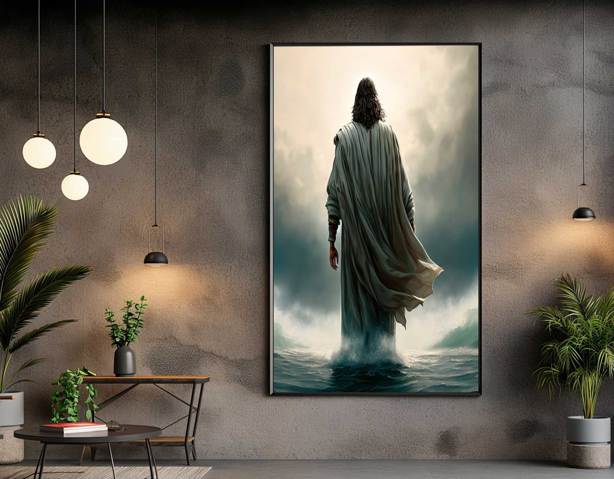 QUADRO CAMINHANDO SOBRE AS ÁGUAS - #5