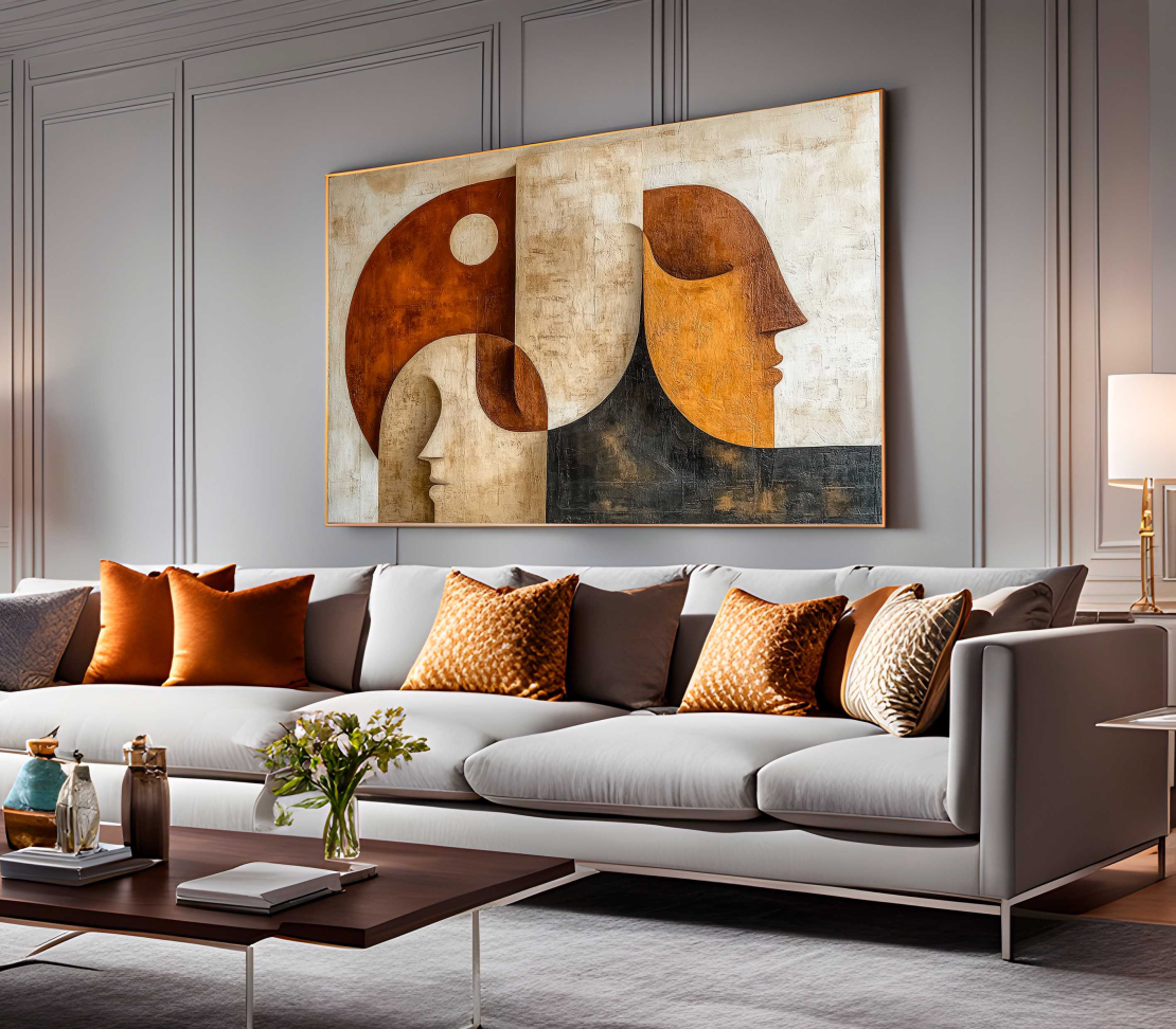 QUADRO ABSTRAO EM ARTE 3D MODERNO - #4