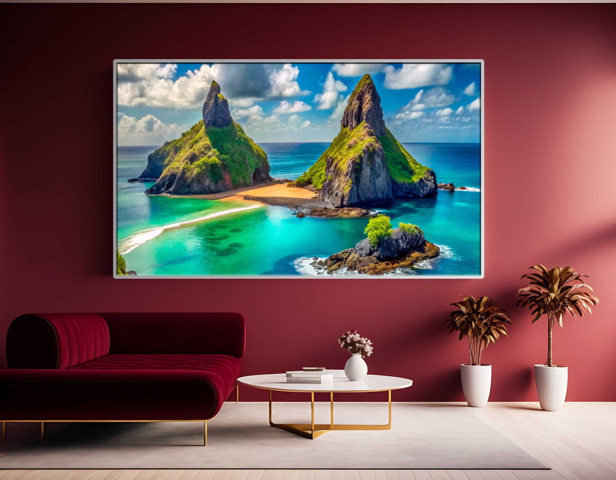 QUADRO EM BELA PAISAGEM AO MAR DE NORONHA - #3