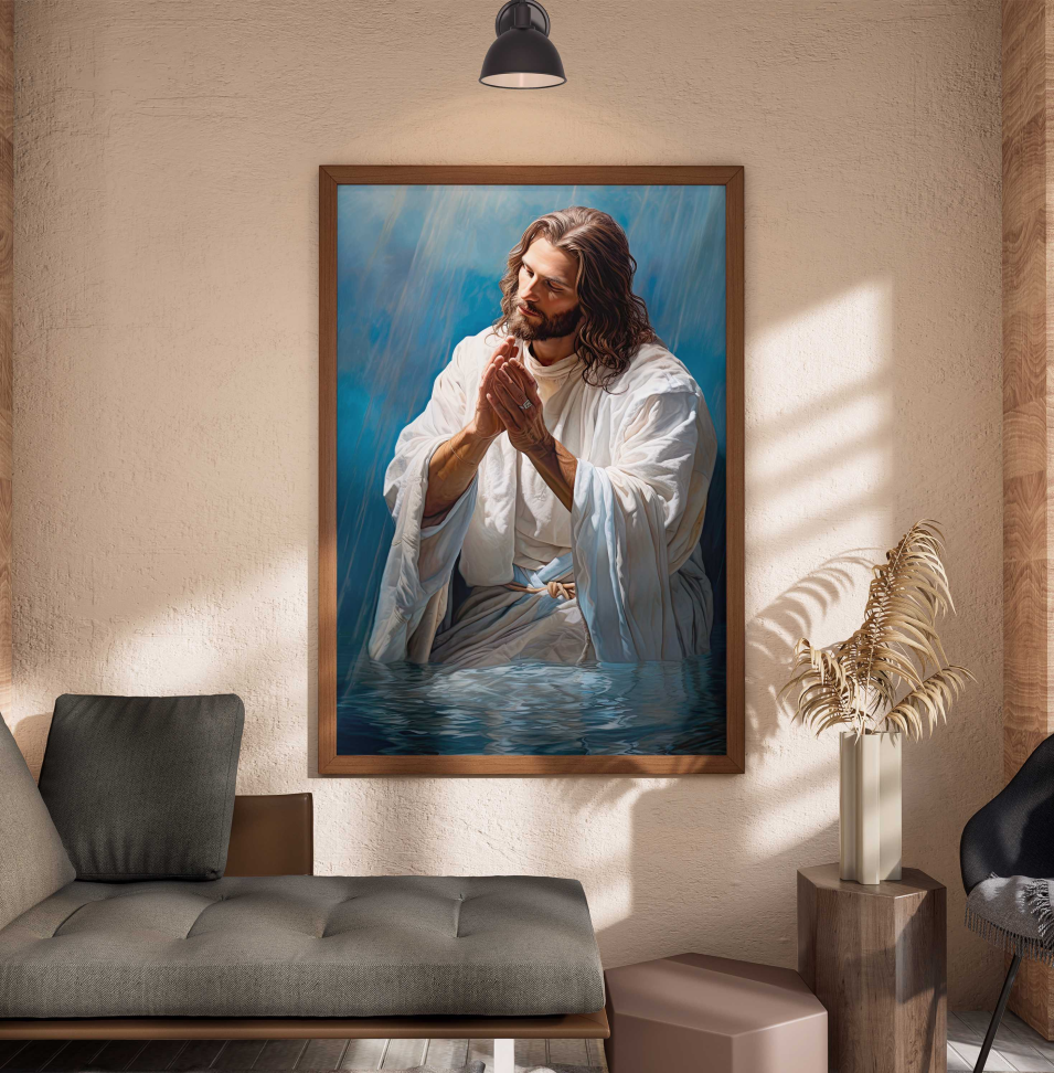 QUADRO CRISTO EM ORAÇÃO DIVINA - #4