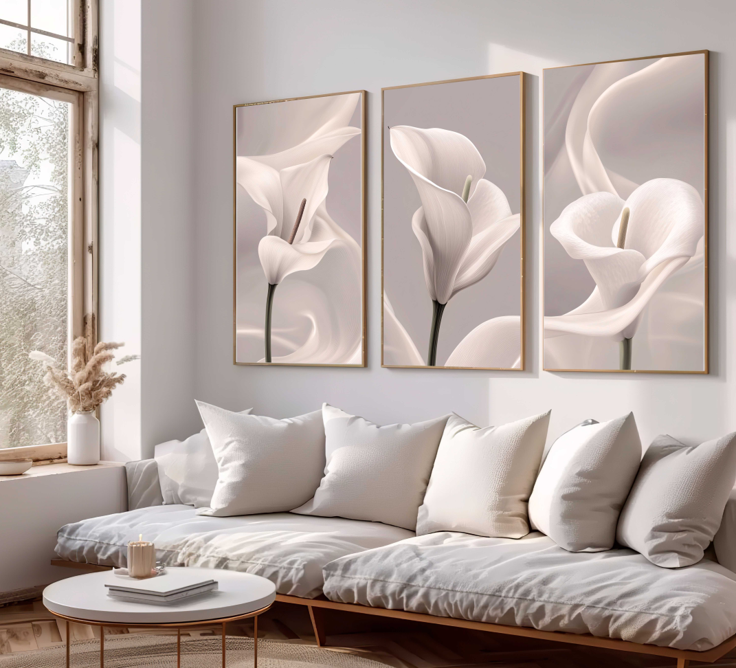 CONJUNTO BELA ARTE ILUSTRAÇÃO DE FLORES COPO DE LEITE - #2