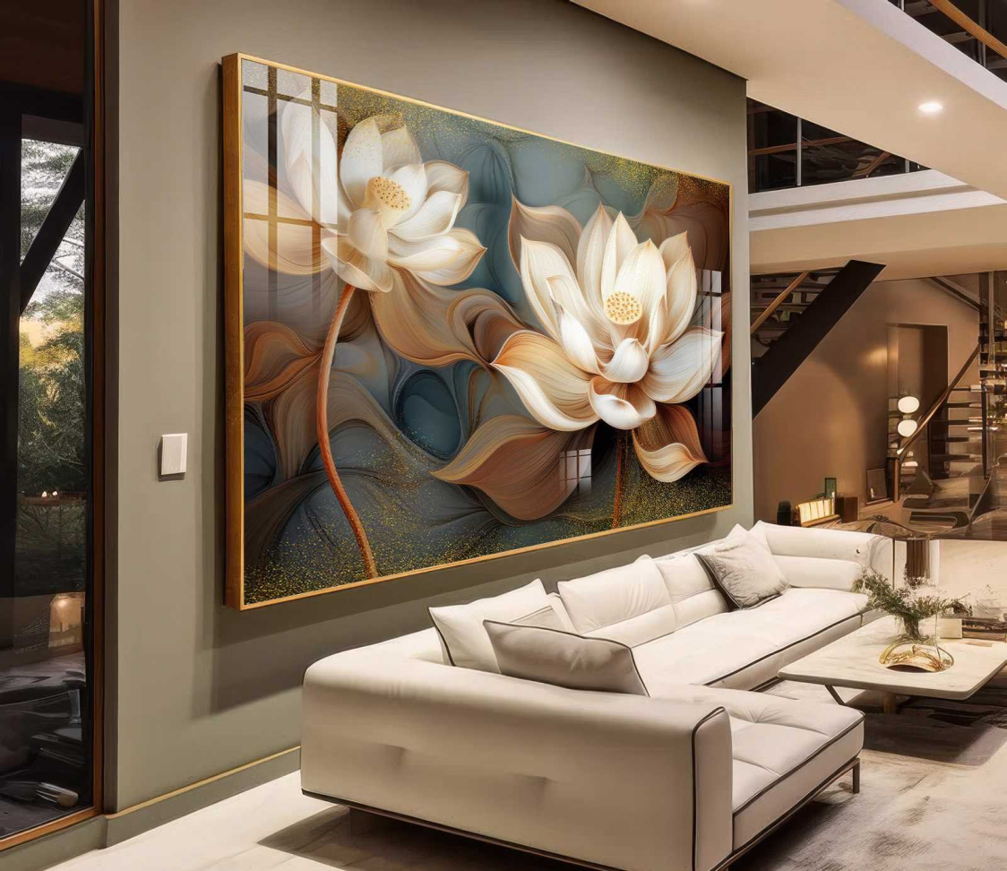 QUADRO FLORES EM ABSTRATOS DECOR - #2