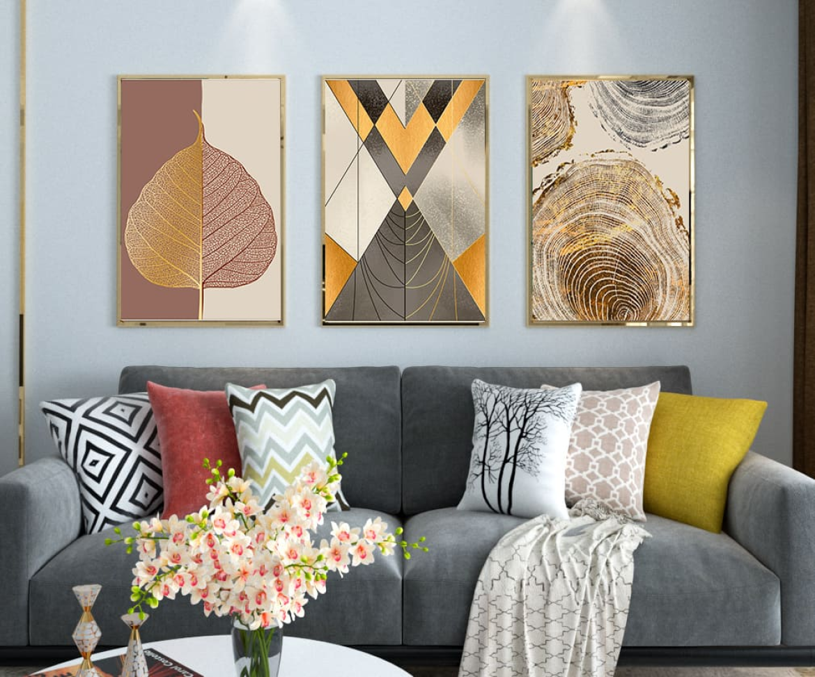 CONJUNTO ABSTRATO DECORADO - #4