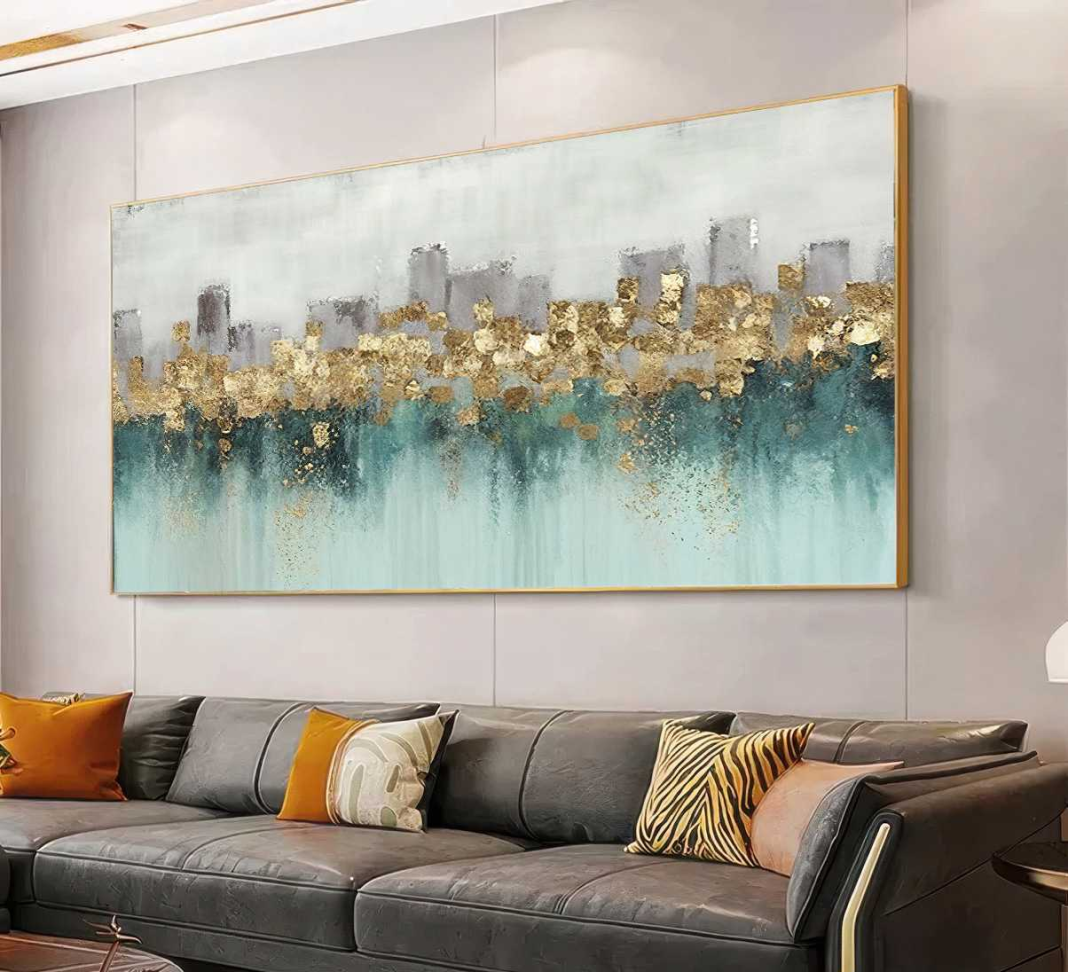 QUADRO UM BELO ABSTRATO EM PINTURA MODERNA - #3