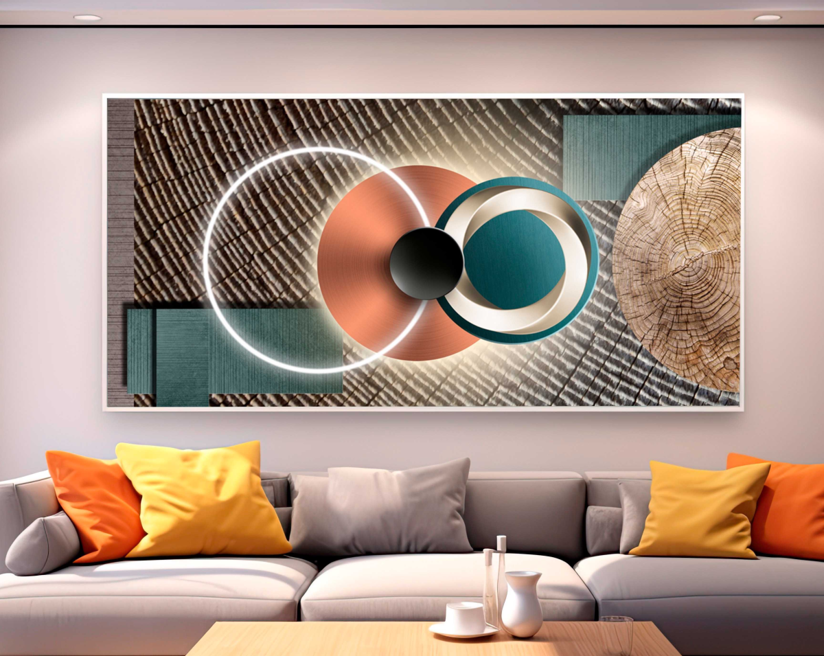 QUADRO UMA BELA ARTE GEOMETRICA MODERNA - #2