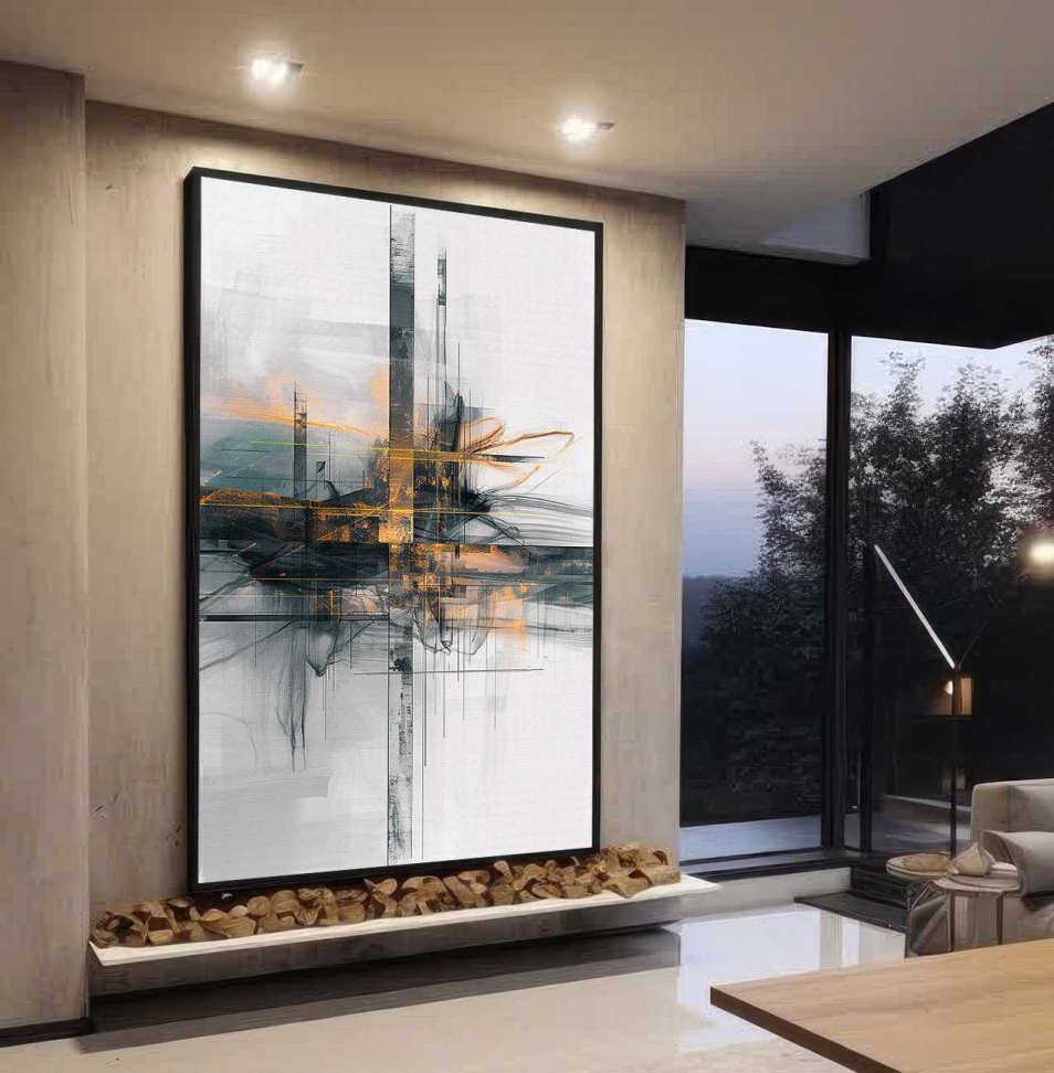 QUADRO UM MODERNO ABSTRATO DECOR - #3