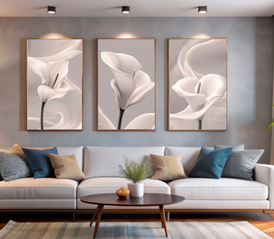 CONJUNTO BELA ARTE ILUSTRAÇÃO DE FLORES COPO DE LEITE - #5