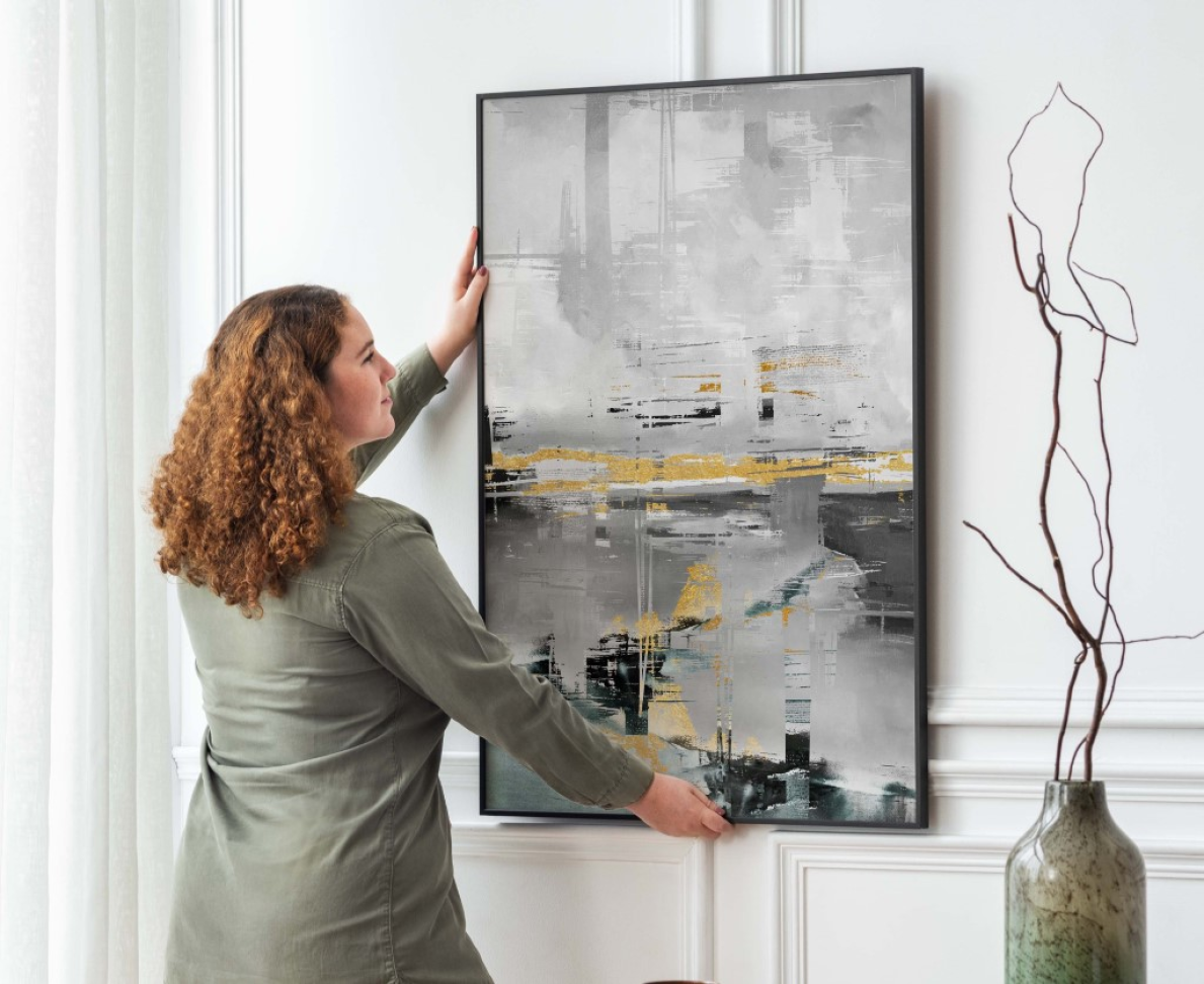 QUADRO ABSTRATO VERTICAL PERFEITO - #1