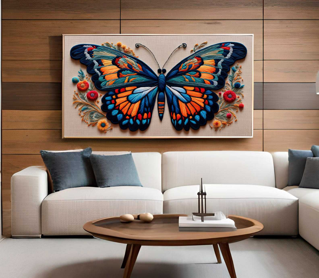 QUADRO UMA BORBOLETA EM ARTE DIGITAL DECOR - #2