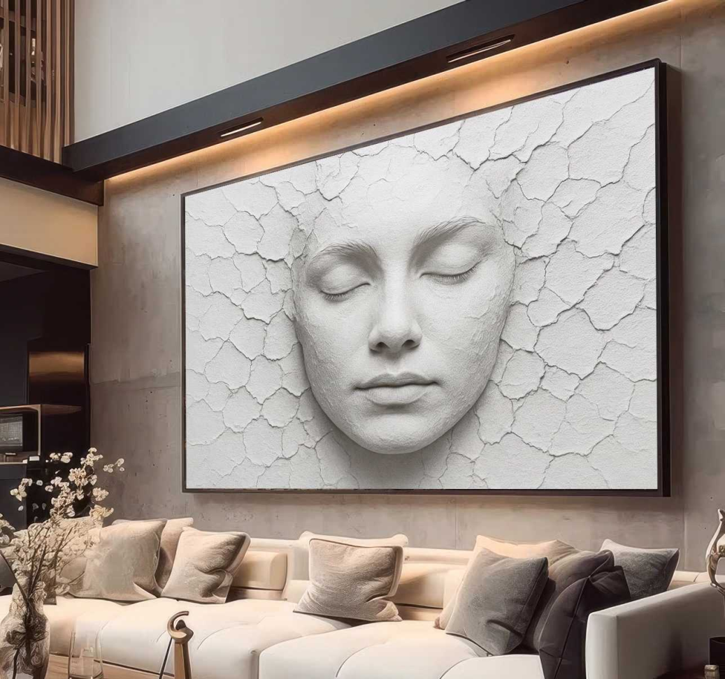 QUADRO O ROSTO EM ILUSTRAÇÃO ABSTRATA - #4