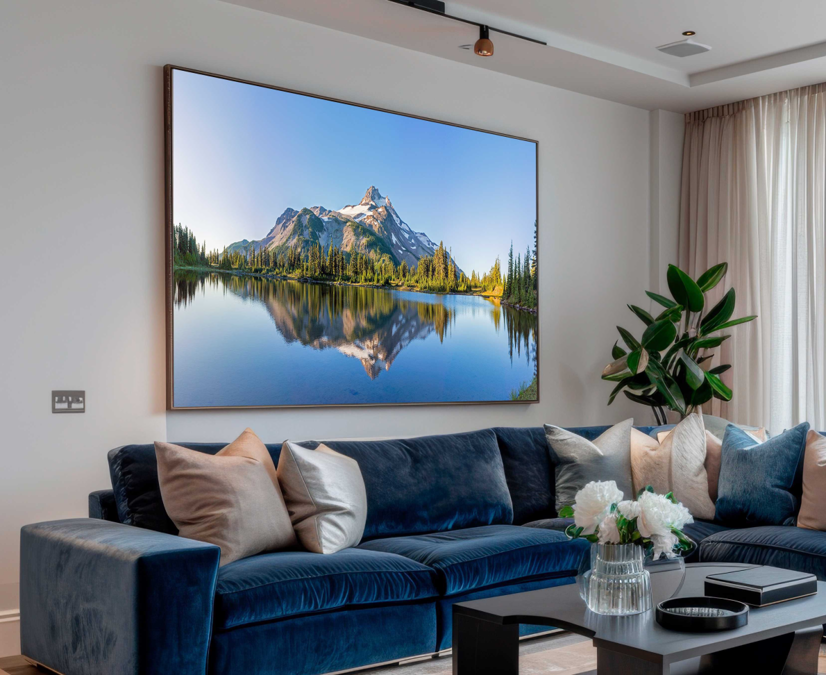 QUADRO BELA PAISAGEM RIO MONTANHA - #4