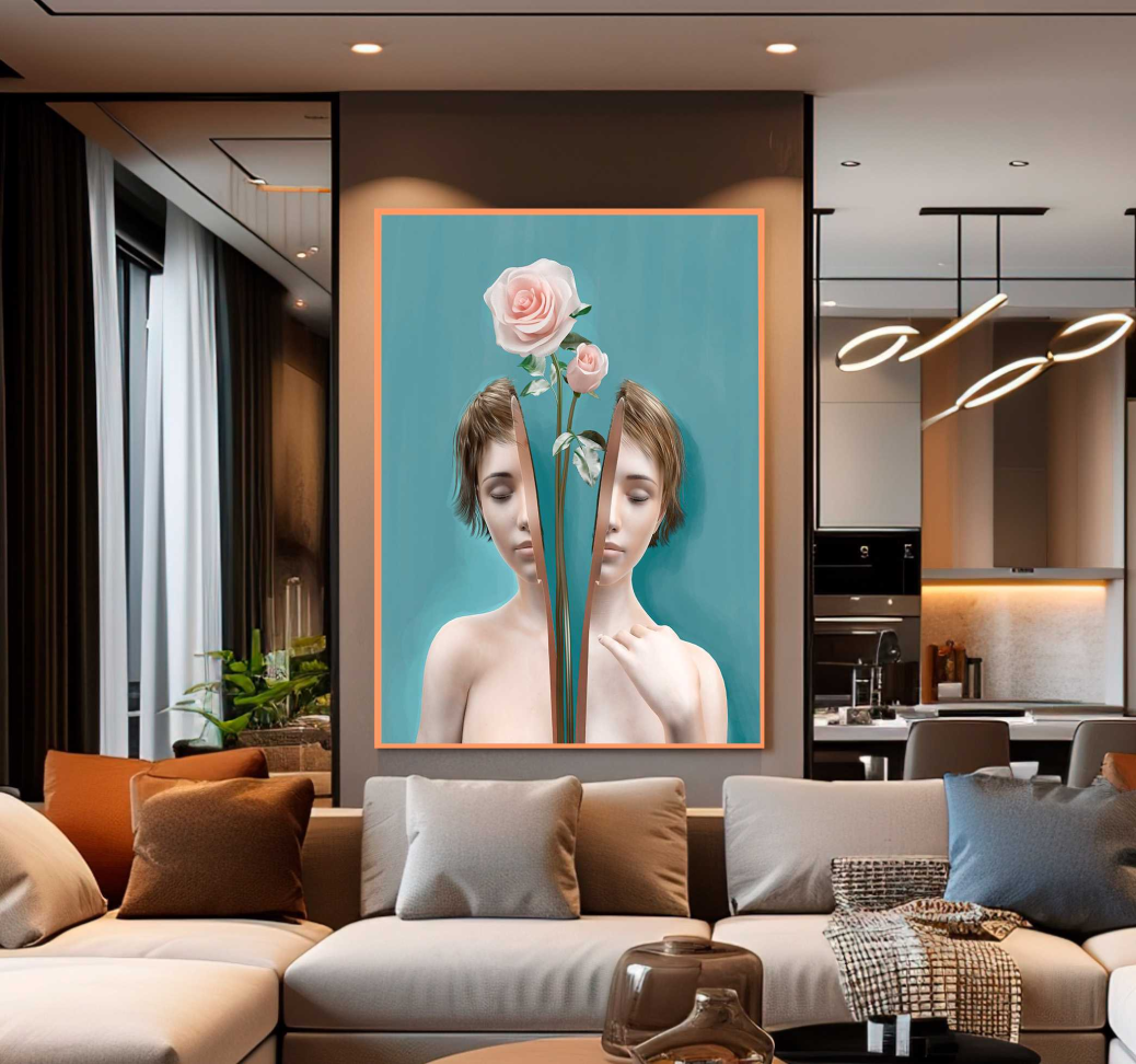 QUADRO EM ARTE MINIMALISTA DIVIDIDA - #5