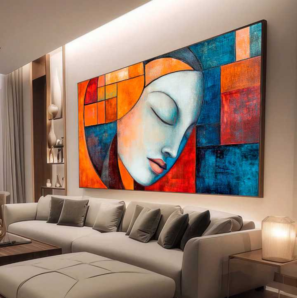 QUADRO EM ABSTRATO  ARTE MINIMALISTA - #3