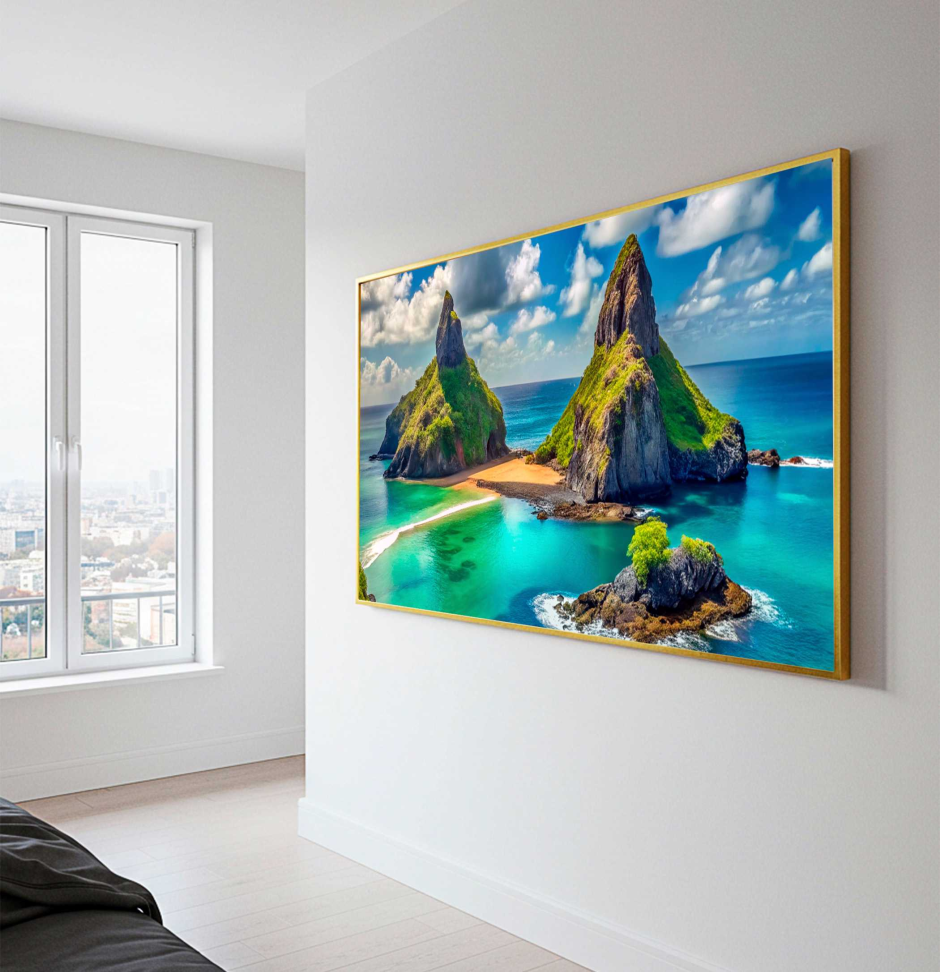 QUADRO EM BELA PAISAGEM AO MAR DE NORONHA - #2