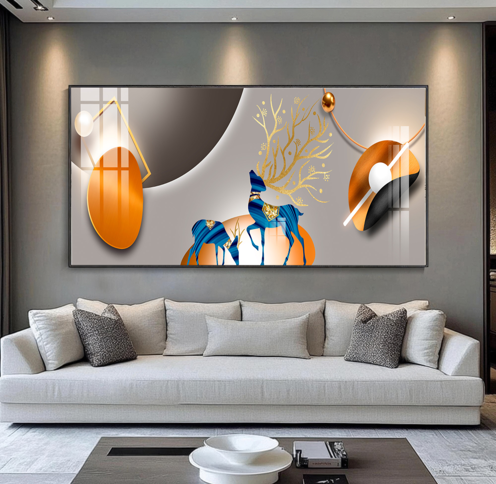 QUADRO EM BELA ARTE DIGITAL MODERNA ILUSTRAÇÃO DECOR - #2