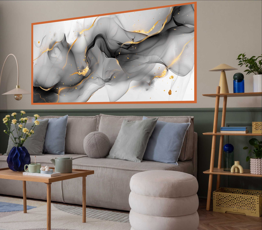 QUADRO ARTE ABSTRATA EM PINTURA MODERNA - #2