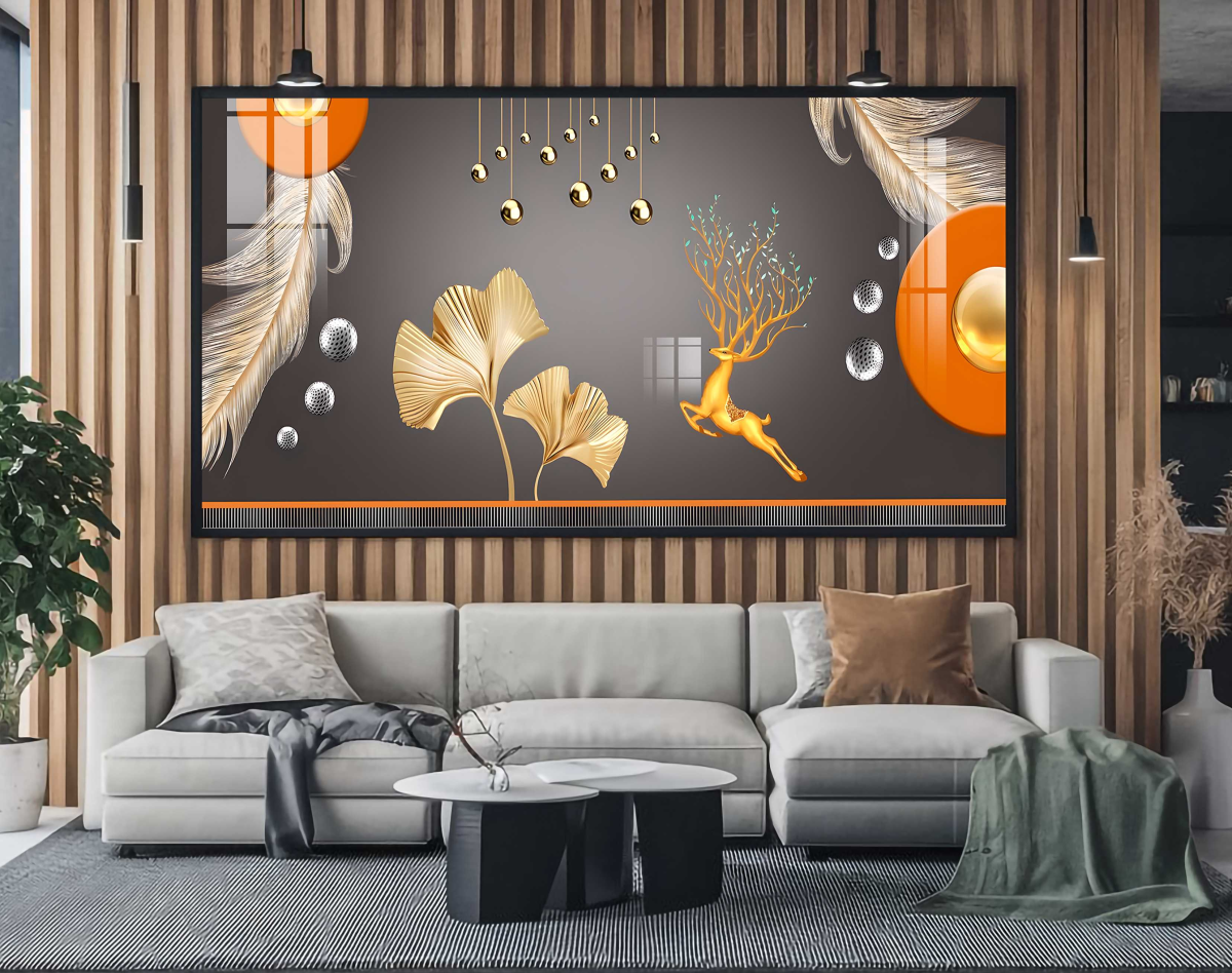 QUADRO EM MODERNA ARTE EM ILUSTRAÇÃO DECOR - #5