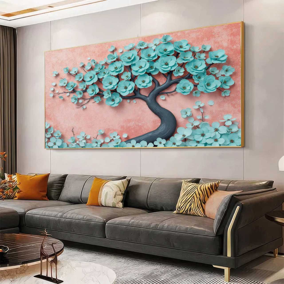 QUADRO EM ARTE DE LINDA ARVORE ABSTRATA - #5