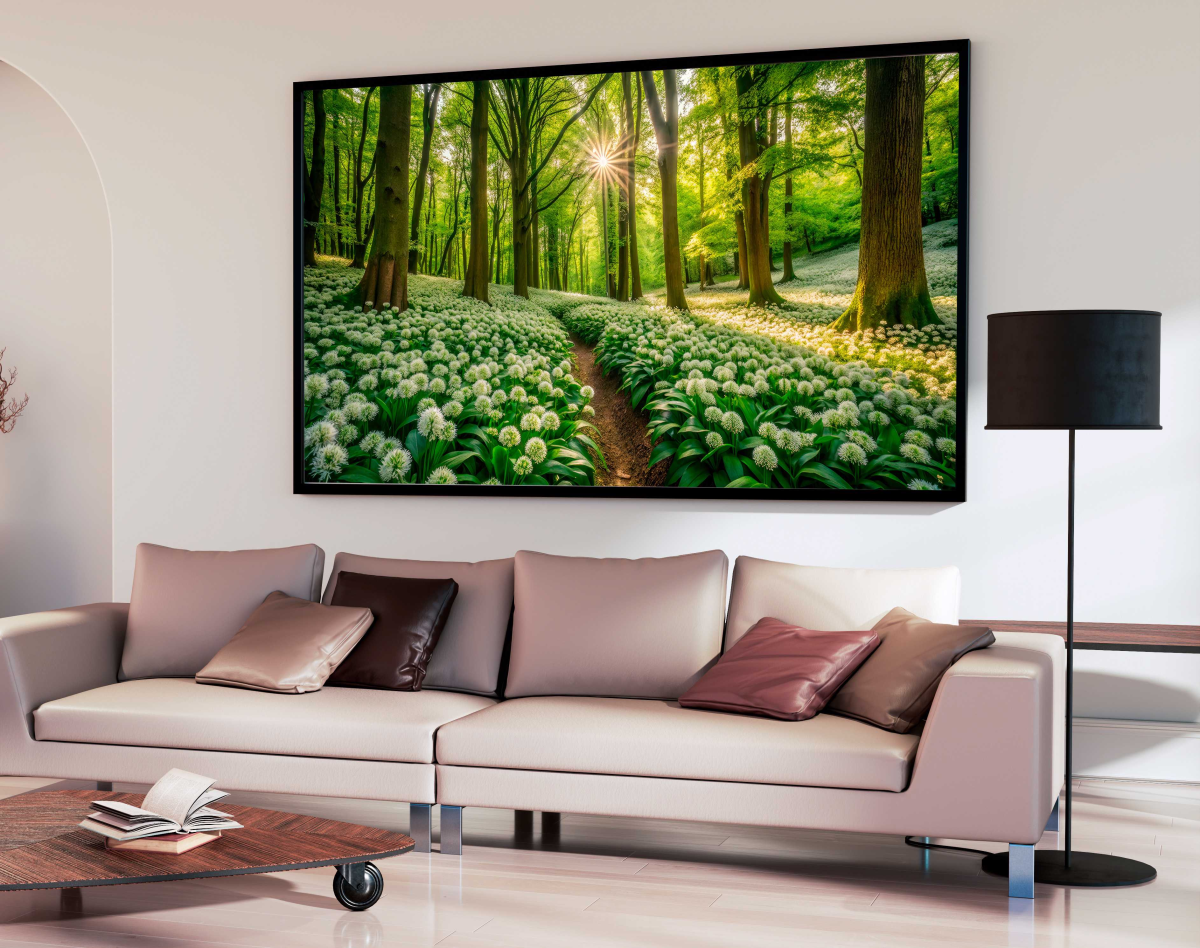 QUADRO PAISAGEM EM LINDA FLORESTA - #4