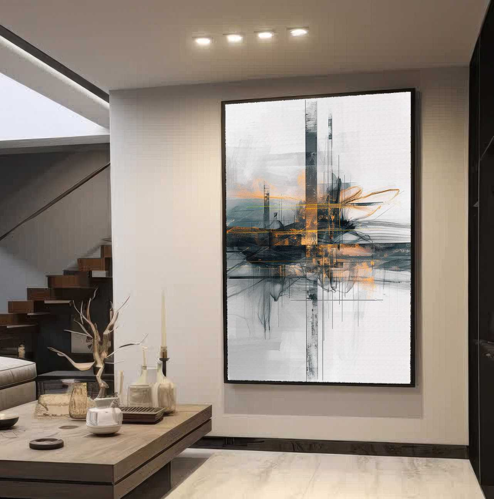 QUADRO UM MODERNO ABSTRATO DECOR - #5