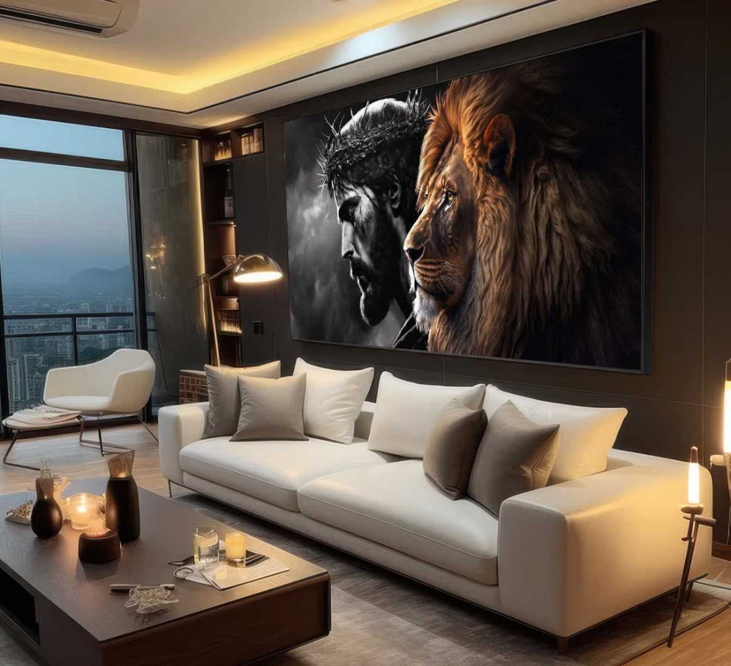 QUADRO OS REIS JESUS E O LEÃO - #3