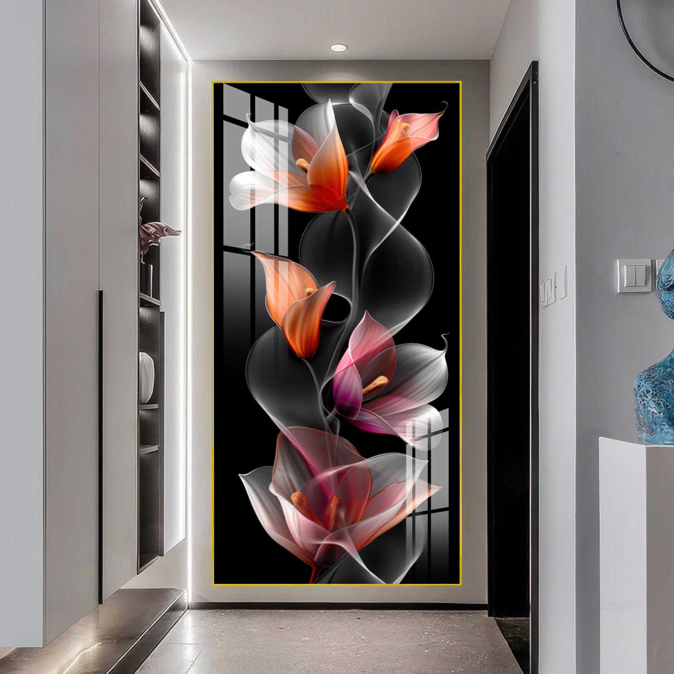 QUADRO EM BELA ARTE ABSTRATO FLORAL - #2