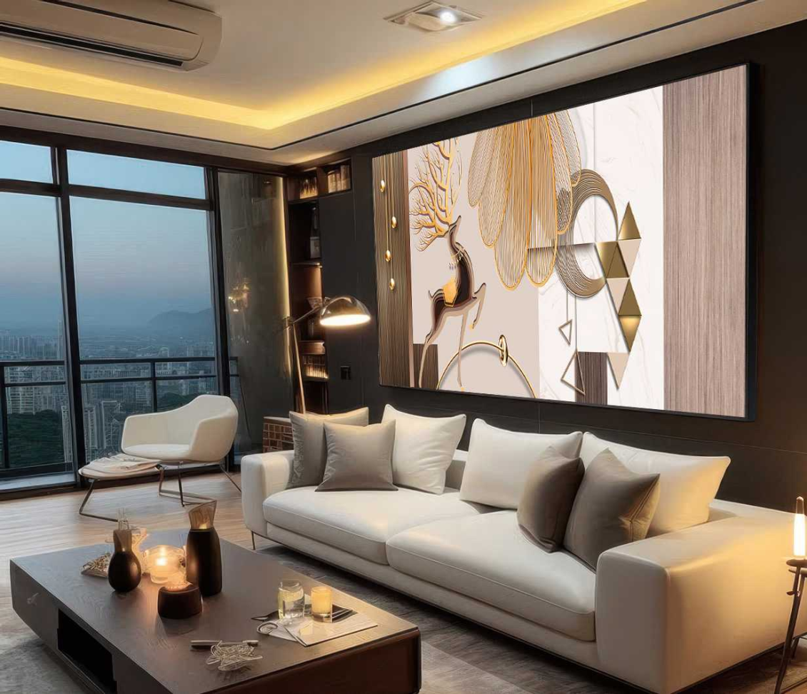 QUADRO UMA ILUSTRAÇÃO MODERNA DE DECORAÇÃO - #2