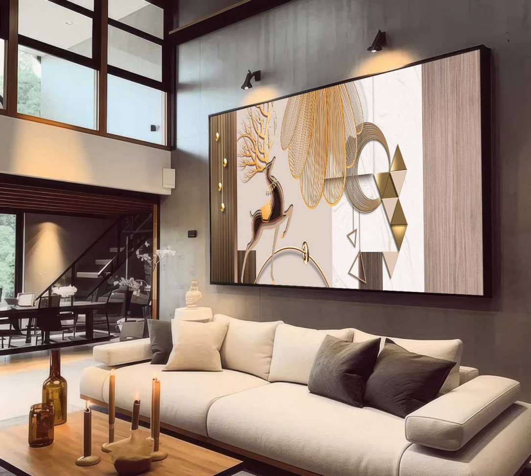 QUADRO UMA ILUSTRAÇÃO MODERNA DE DECORAÇÃO - #4