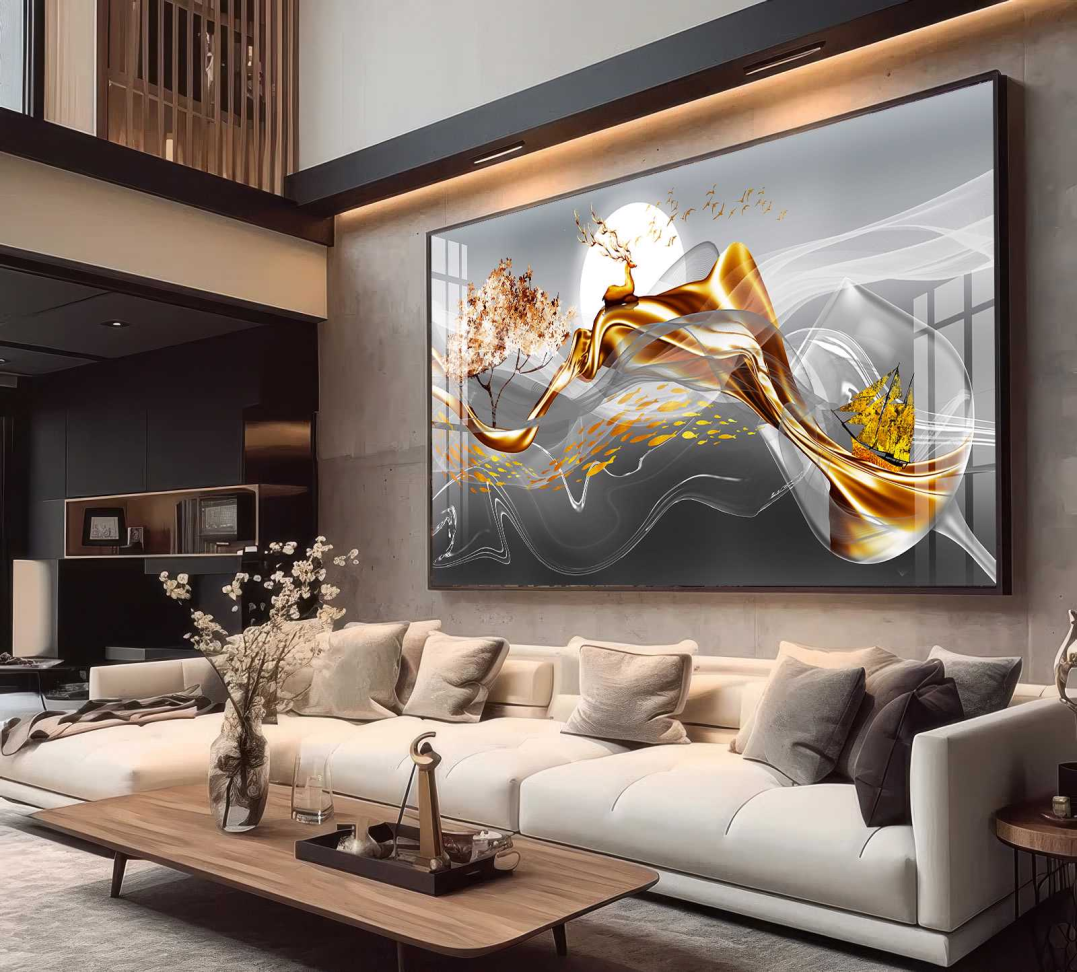 QUADRO ARTE DE DECORAÇÃO ABSTRATO EM 3D DECOR - #2