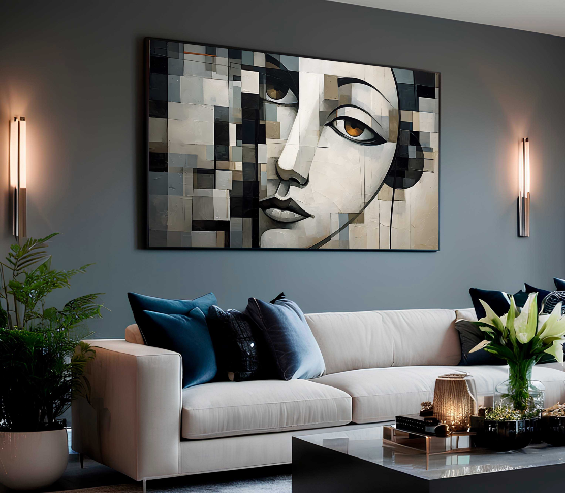 QUADRO BELA ARTE ABSTRATA MINMALISTA DECOR - #4