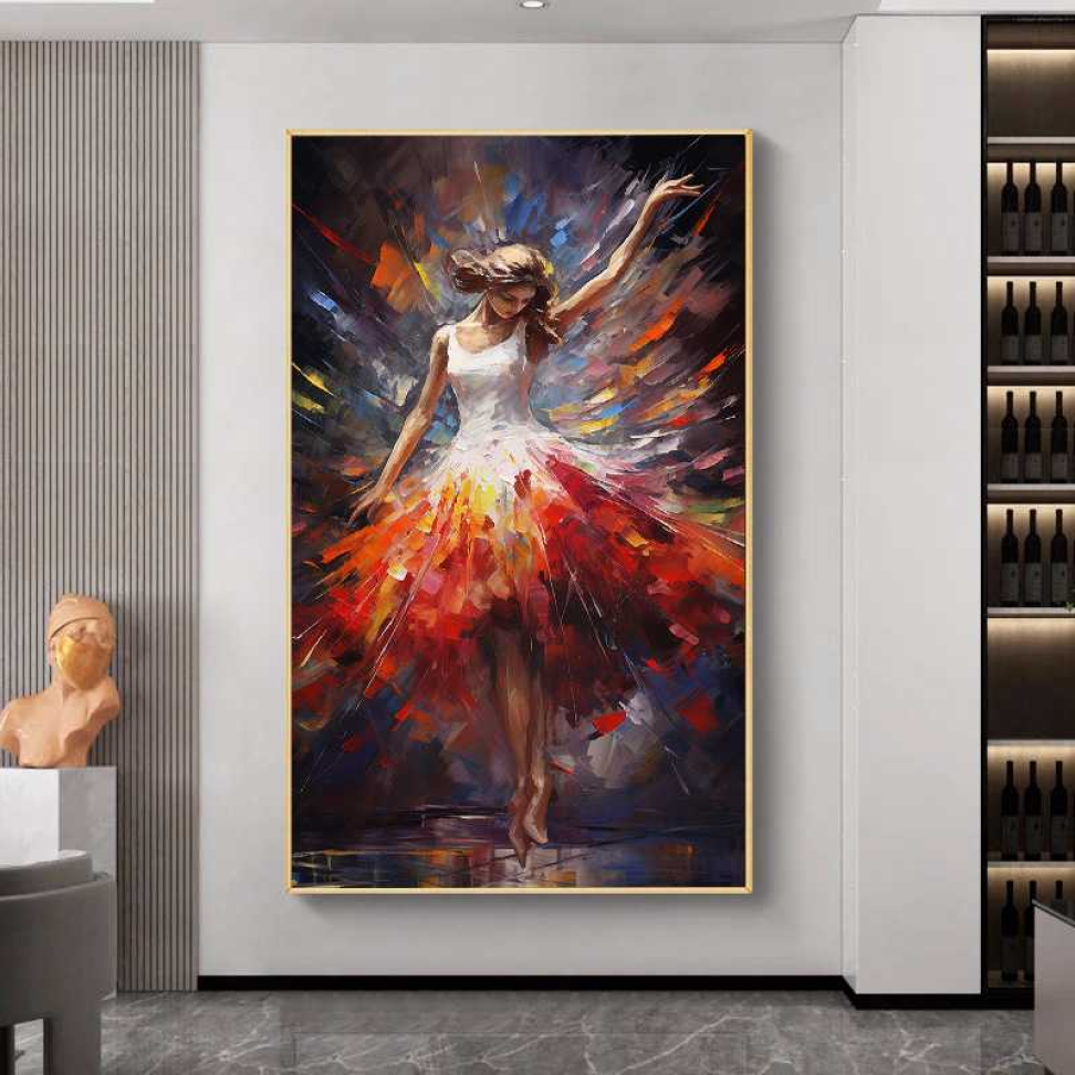 QUADRO ARTE PINTURA A BAILARINA - #4