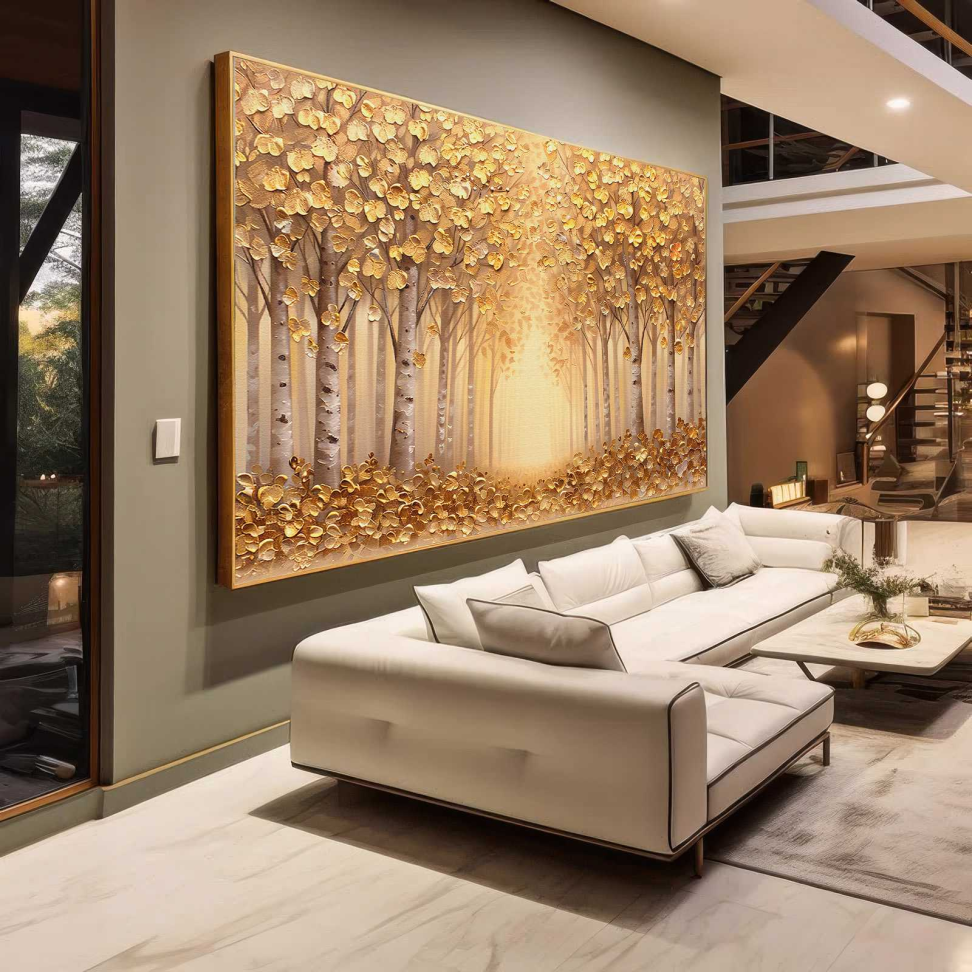 QUADRO ABSTRATO EM PINTURA DE PAISAGEM - #2