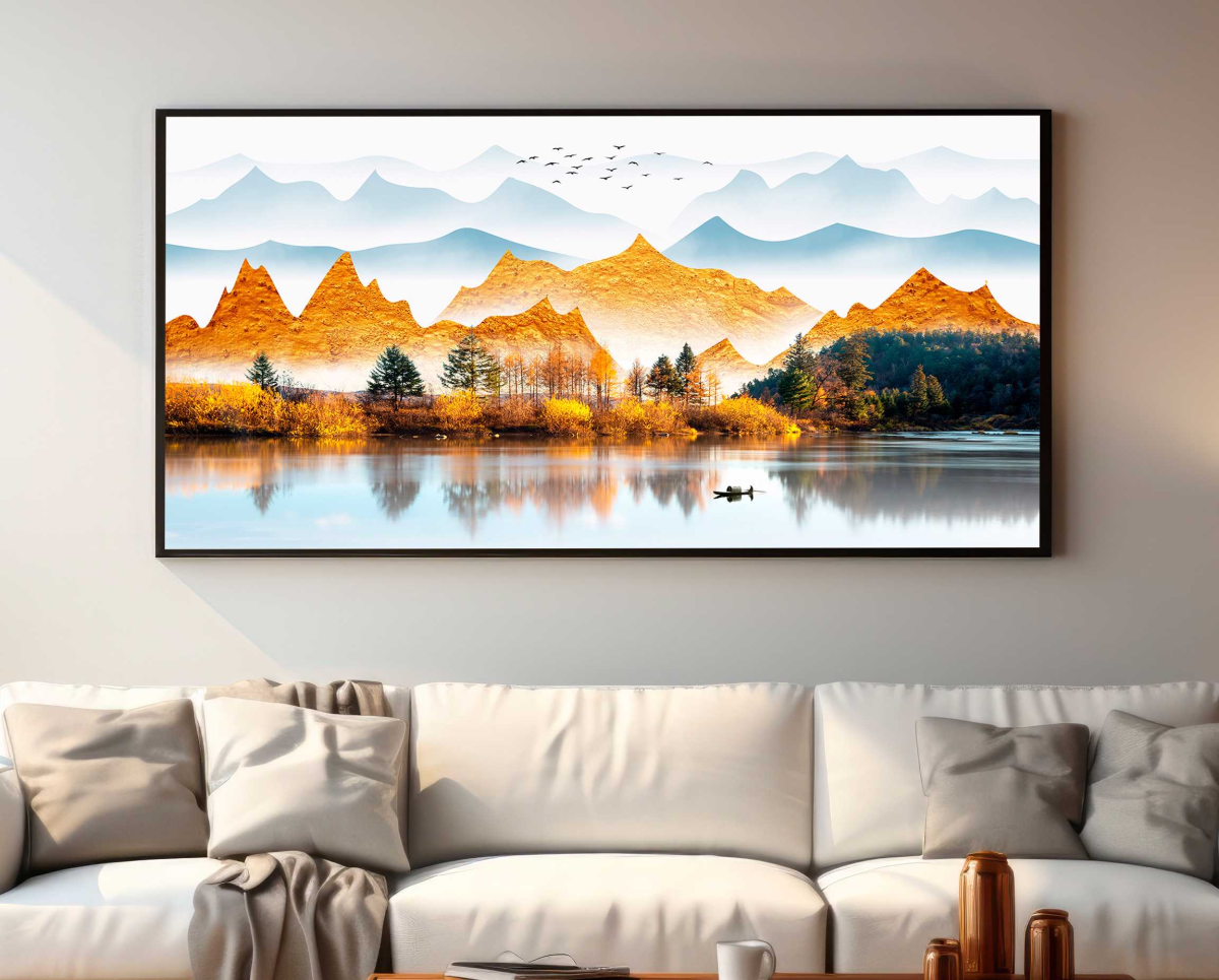 QUADRO ABSTRATO A BELA  PAISAGEM - #4