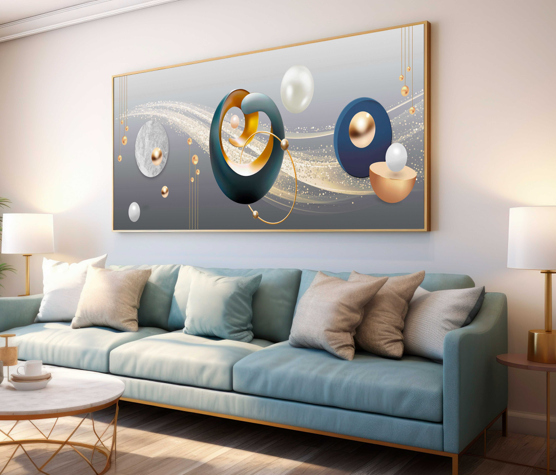 QUADRO ILUSTRAÇÃO ARTE DE LUXO 3D DECOR - #3
