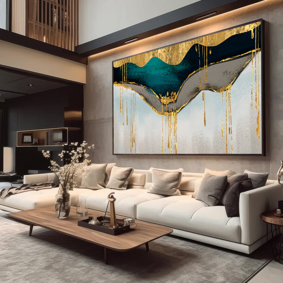 QUADRO EM ABSTRATO DECORATIVO DESIGNER MODERNO - #5