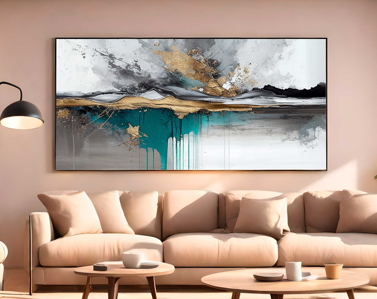 QUADRO  ABSTRATO PINTURA ARTE MODERNA - #2